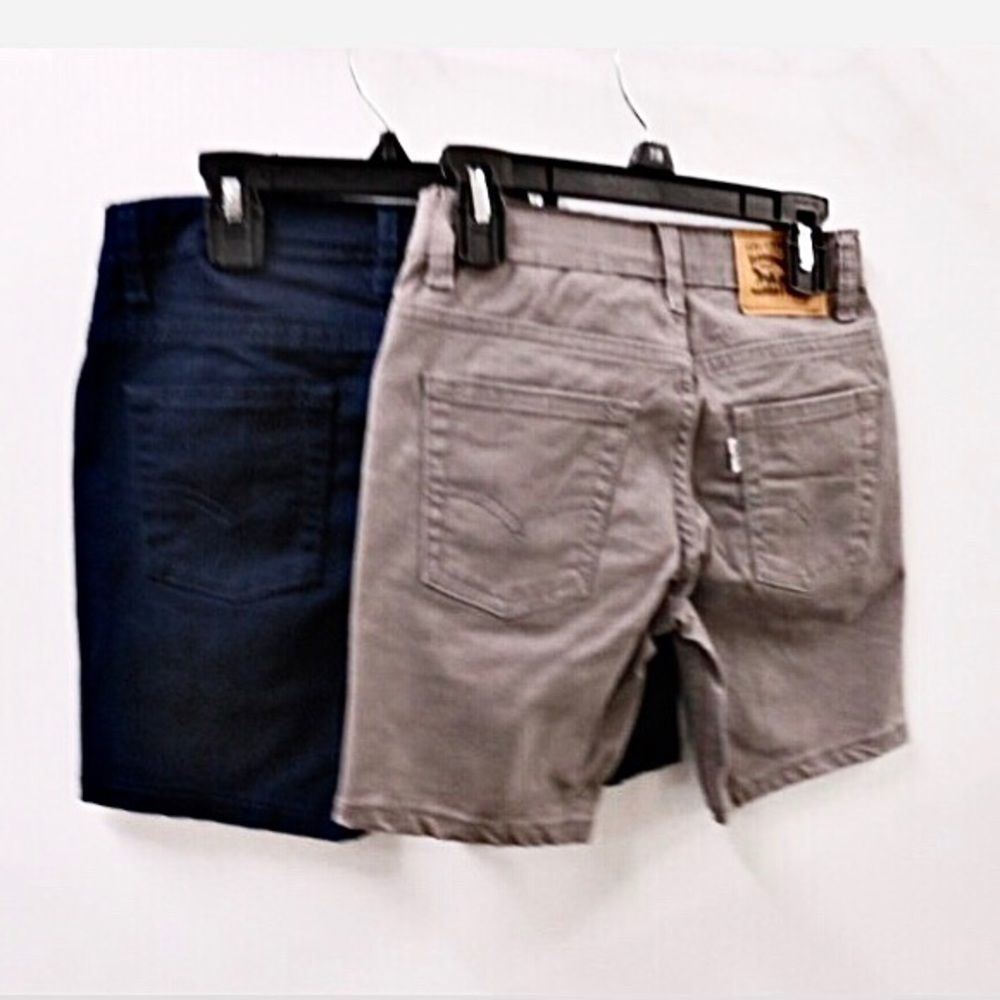 LEVIS 511 Boys Shorts Blue or Grey Size 7 Brand New NWT